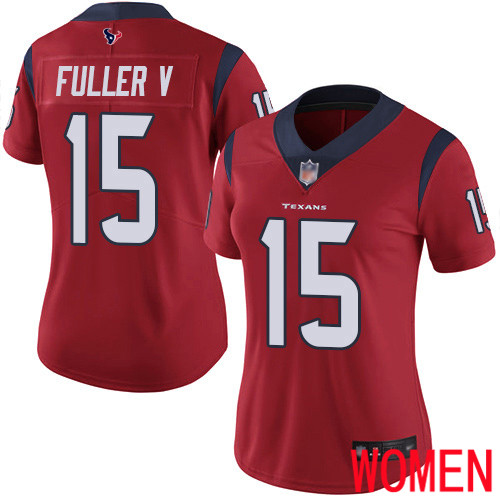 Houston Texans Limited Red Women Will Fuller V Alternate Jersey NFL Football #15 Vapor Untouchable->women nfl jersey->Women Jersey